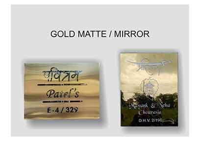 Gold Matte / Mirror